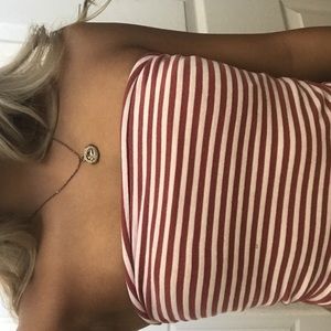 Brandy Melville striped tube top
